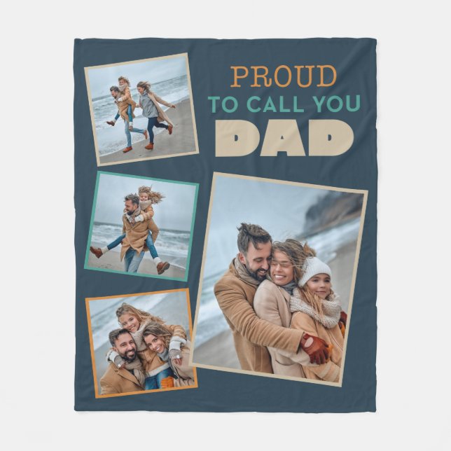 Stolz, dich Dad zu nennen Fleecedecke (Vorderseite)