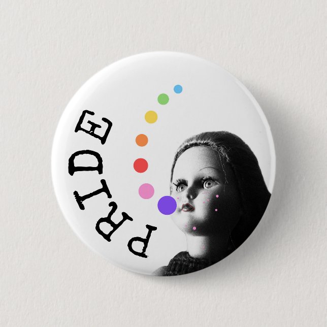Stolz - Die Regenbogenbotschaft Button (Vorderseite)