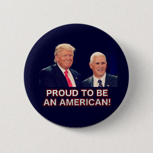 Stolz, ein Amerikaner-Trumpf-Pennys zu sein Button