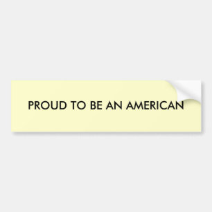 Stolz, ein Amerikaner zu sein Autoaufkleber