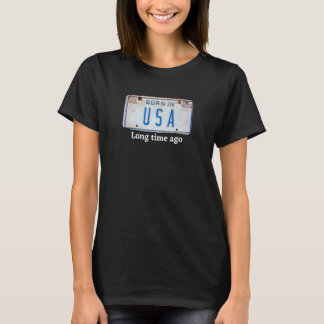 Stolz, ein Amerikaner zu sein, der in der US Licen T-Shirt