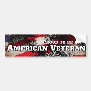 Stolz, ein amerikanischer Veteran zu sein Autoaufkleber