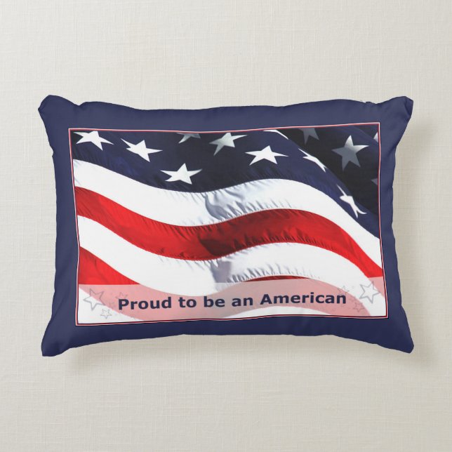 Stolz, ein amerikanisches Kissen zu sein (Vorderseite)