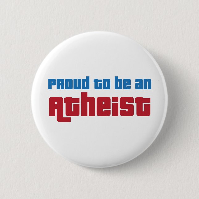 Stolz, ein Atheist zu sein Button (Vorderseite)