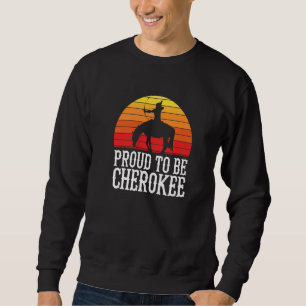 Stolz, ein Cherokee amerikanischer Indianer indige Sweatshirt