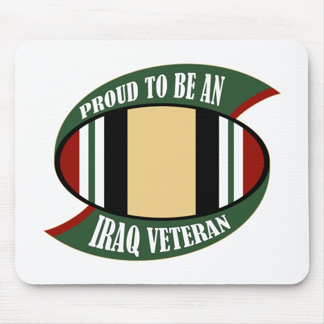 Stolz, ein der Irak-Veteran zu sein Mousepad (Vorne)