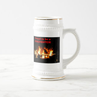 Stolz, ein FEUERWEHRMANN zu sein! Stein Bierglas