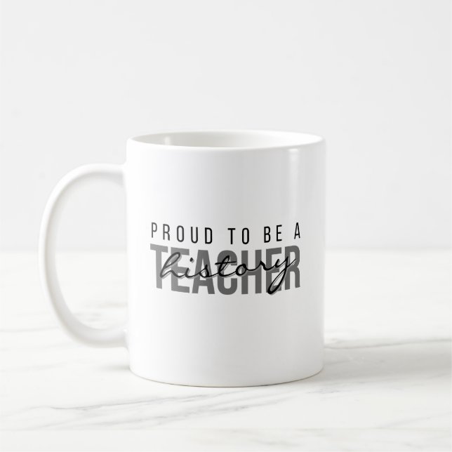 Stolz, ein Geschichtslehrer zu sein – Professionel Kaffeetasse (Links)