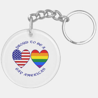 Stolz, ein homosexueller Amerikaner zu sein Schlüsselanhänger