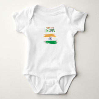 Stolz, ein indisches Trikolore-Baby-Body zu sein Baby Strampler
