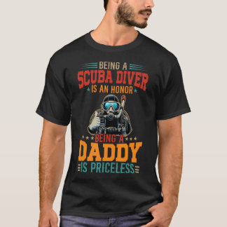 Stolz, ein Taucher zu sein, ist eine Ehre, ein Dad T-Shirt
