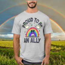 Stolz, ein Verbündeter zu sein Regenbogen