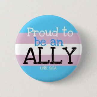"Stolz, ein Verbündeter zu sein" - Transgender Button