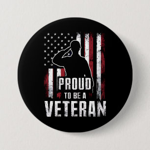 Stolz, ein Veteran der USA Veteran Veterans Day zu Button