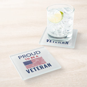 Stolz, ein Veteran Glass Untersetzer zu sein