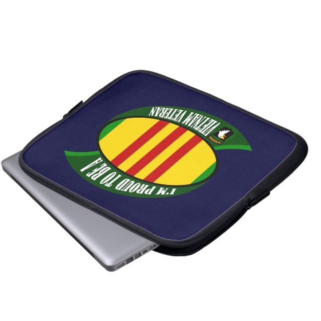Stolz, ein Vietnam-Tierarzt zu sein Laptopschutzhülle (Vorne Knopf)
