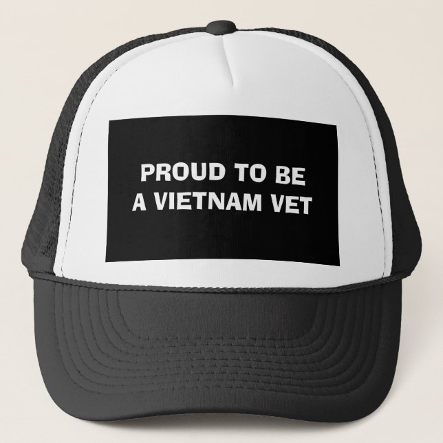 STOLZ, EIN VIETNAM-TIERARZT ZU SEIN TRUCKERKAPPE (Vorderseite)