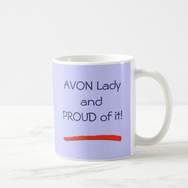 Stolz, eine Avon-Dame Mug zu sein Kaffeetasse (Rechts)