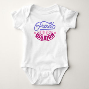 Stolz, eine Frau zu sein Baby Outfit – Feministisc Strampler