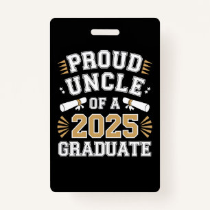 Stolz eines Abschlusses der Klasse 2025 Ausweis