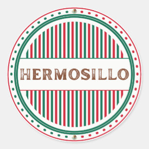 Stolz-Emblem der Stadt Hermosillo – Mexikanische I Runder Aufkleber