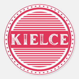 Stolz-Emblem der Stadt Kielce – Polnische Identitä Runder Aufkleber