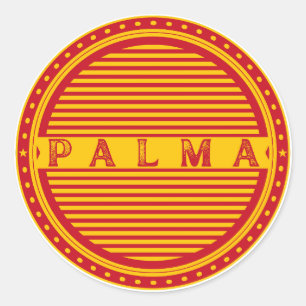 Stolz-Emblem der Stadt Palma – Spanische Identität Runder Aufkleber
