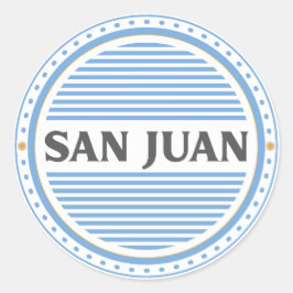 Stolz-Emblem der Stadt San Juan – argentinische Id Runder Aufkleber
