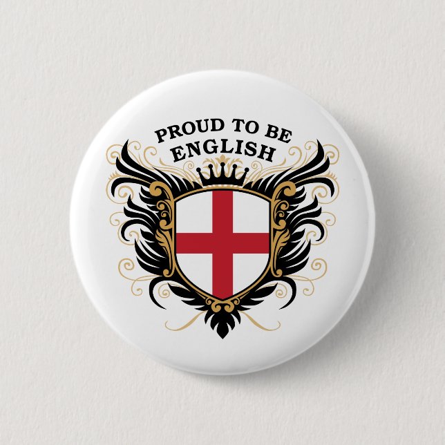 Stolz, englisch zu sein button (Vorderseite)
