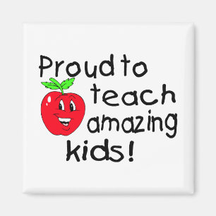 Stolz, fantastische Kinder (Apple) zu unterrichten Magnet