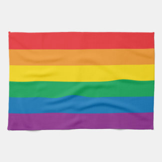 Stolz | Farbige Regenbogenkonstruktion Geschirrtuch