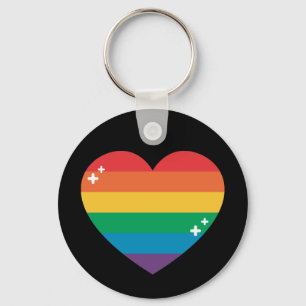 Stolz Farbige Regenbogenkonstruktion Schlüsselanhänger