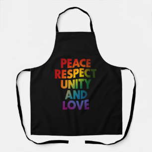 Stolz Frieden Respekt Einheit Und Liebe Schürze