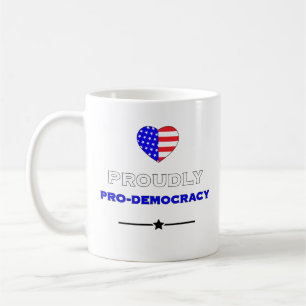 Stolz für Demokratie Kaffeetasse