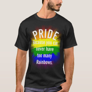 Stolz Gay Pride explodiert Regenbogenflagge  T-Shirt