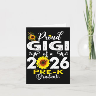 Stolz gigi von 2026 Vorschulabsolventin MuttertagS Karte