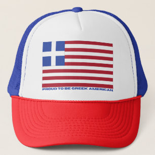 STOLZ, GRIECHISCHER AMERIKANER ZU SEIN! TRUCKERKAPPE