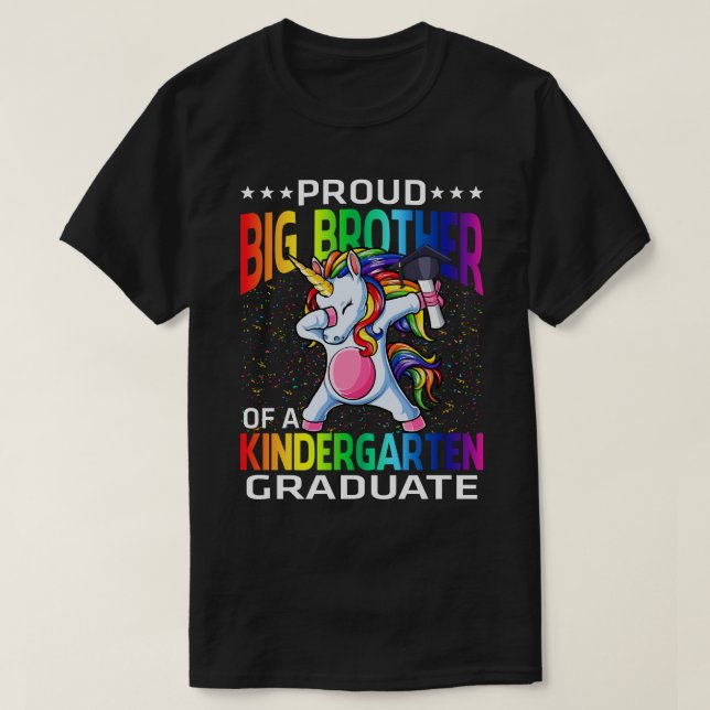 Stolz großer Bruder eines Kindergarten Graduate Un T-Shirt (Design vorne)