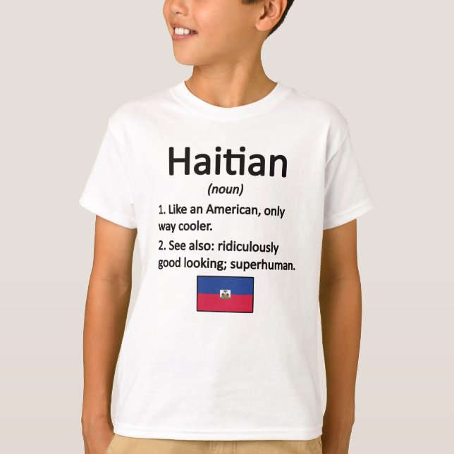 Stolz Haitian Roots Haitianisches Erbe Flag Haitia T-Shirt (Vorderseite)