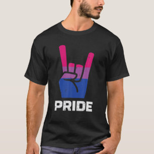 Stolz Handzeichen Bisexuell Bi Stolz Flagge LGBTQ T-Shirt
