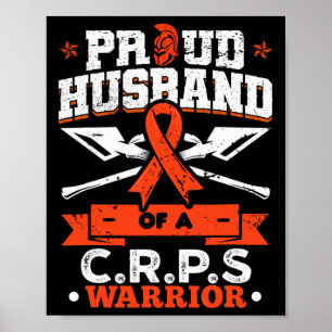 Stolz Husbynd eines Kriegers der Crps Monat Orange Poster