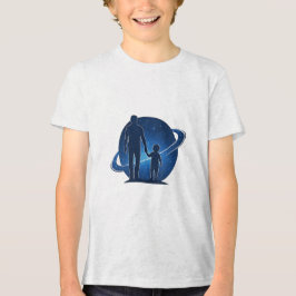 Stolz Ich und Dady überall Tri-Blend Shirt