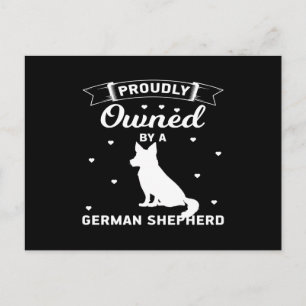 Stolz im Besitz eines deutschen Hirten Postkarte