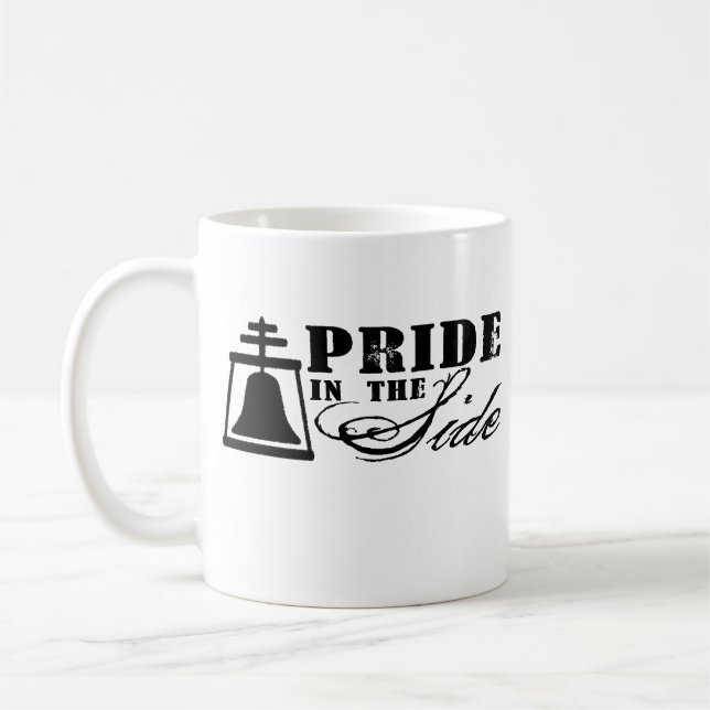 Stolz in der Seite - Flussufer, CA Kaffeetasse (Links)