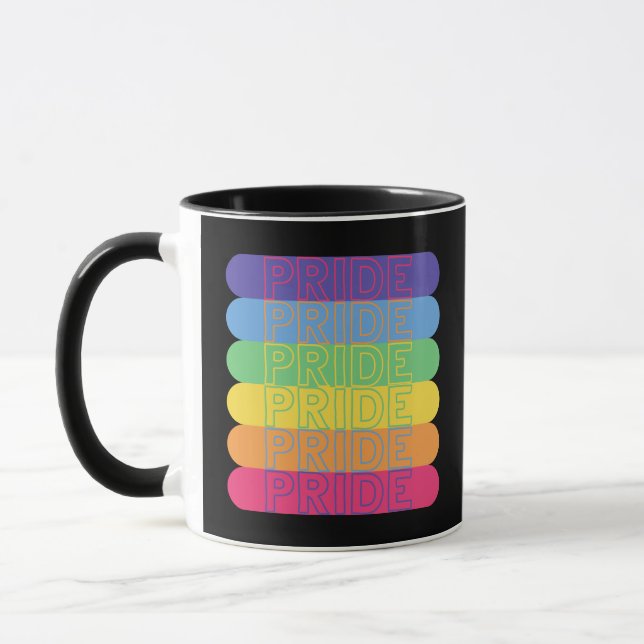 Stolz in Regenbogenfarben Tasse (Links)