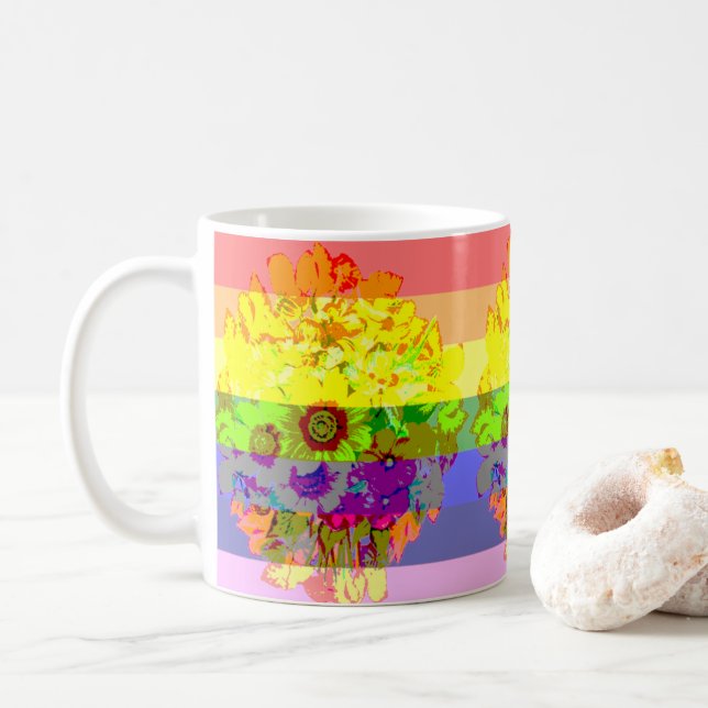 Stolz in voller Blüte Kaffeetasse (Mit Donut)