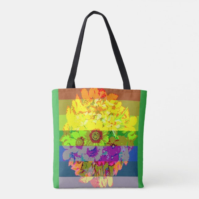 Stolz in voller Blüte Tasche (Rückseite)