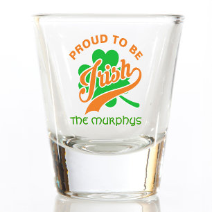 Stolz, irisch zu sein schnapsglas