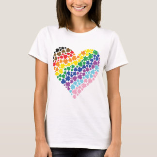 Stolz Irish Rainbow Kleeblatt Herz T-Shirt