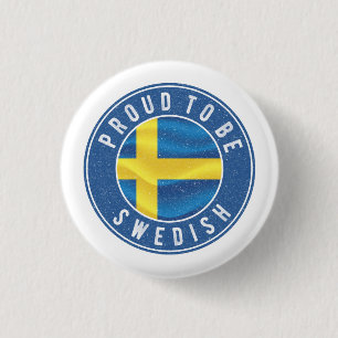 Stolz ist der schwedische T - Shirt Trucker Hat Button